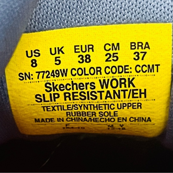 Skechers Cat Print Health Care Pro Women’s Work Slip Resistant Footwear Sz 8